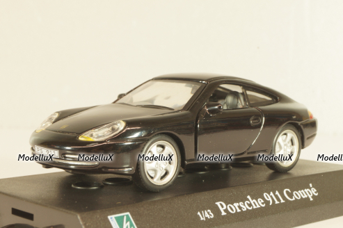 Porsche 911 (996) Coupe 1997, black, Cararama 1:43