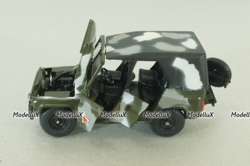 Уаз-469, камуфлированный , Агат 1:43
