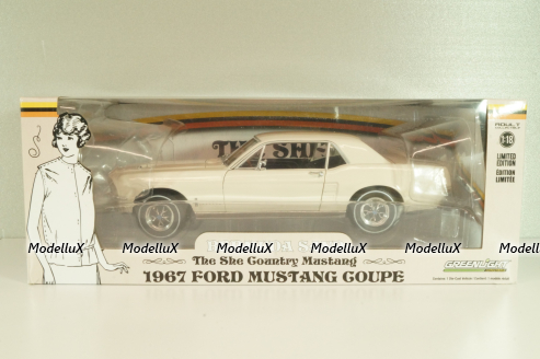 Ford Mustang 1967, beige, 13642, Greenlight 1:18