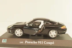 Porsche 911 (996) Coupe 1997, black, Cararama 1:43