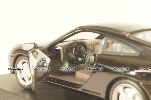 Porsche 911 (996) Coupe 1997, black, Cararama 1:43