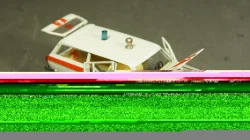 BMW 535I Notarzt white with red streeps Schabak 1:43