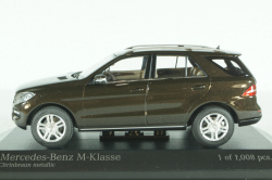 Mercedes ML350, 2011 (W166), brown metallic, 400030101, Minichamps 1:43