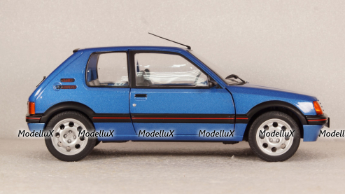 Peugeot 205 GTI blue, 421186300, Solido 1:18