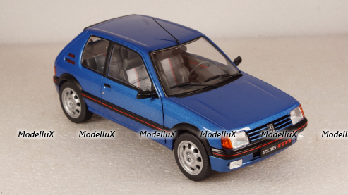 Peugeot 205 GTI blue, 421186300, Solido 1:18