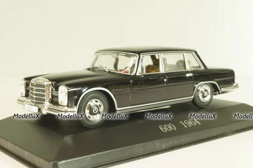 Mercedes-Benz 600 (W100) 1964, black, Altaya, MBOMS056, Mercedes-Benz Offizielle Modell Sammlung #56, 1:43 Уценка!