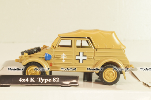 Volkswagen Type 82 (Kübelwagen) 4X4 1939, olive, Cararama 1:43