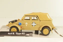 Volkswagen Type 82 (Kübelwagen) 4X4 1939, olive, Cararama 1:43