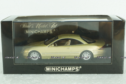 Mercedes CL 500 Coupe (C215) 1999, gold, 430038028, Minichamps 1:43