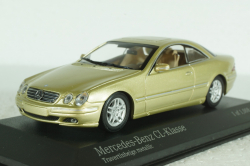 Mercedes CL 500 Coupe (C215) 1999, gold, 430038028, Minichamps 1:43 