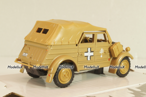 Volkswagen Type 82 (Kübelwagen) 4X4 1939, olive, Cararama 1:43