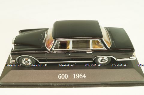 Mercedes-Benz 600 (W100) 1964, black, Altaya, MBOMS056, Mercedes-Benz Offizielle Modell Sammlung #56, 1:43 Уценка!