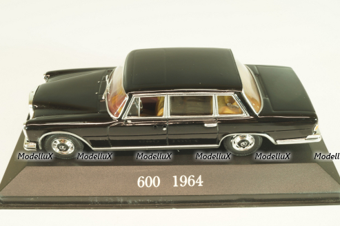 Mercedes-Benz 600 (W100) 1964, black, Altaya, MBOMS056, Mercedes-Benz Offizielle Modell Sammlung #56, 1:43 Уценка!