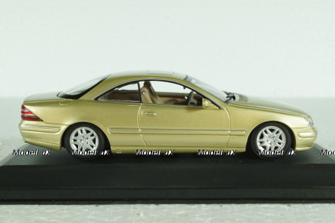 Mercedes CL 500 Coupe (C215) 1999, gold, 430038028, Minichamps 1:43