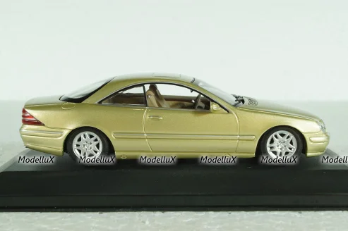 Mercedes CL 500 Coupe (C215) 1999, gold, 430038028, Minichamps 1:43 