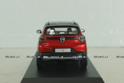 Citroën C3 2024, Red/black roof, 155310, Norev 1:43