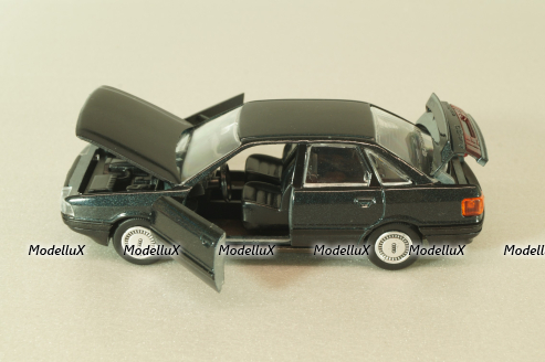 Audi 90 Quattro (B3) 1987, dark blue, 1037, Schabak 1:43