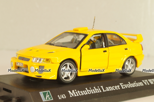 Mitsubishi Lancer Evolution VI WRC 1999, yellow, Cararama 1:43