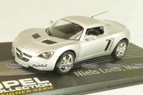 Opel Speedster, N.Loeb/M.Smith 2000, silver, OPCD131, Opel Collection Designer #131 1:43