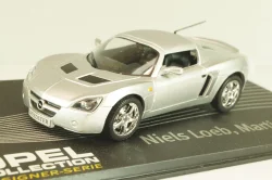 Opel Speedster, N.Loeb/M.Smith 2000, silver, OPCD131, Opel Collection Designer #131 1:43 с журналом, запечатанный!