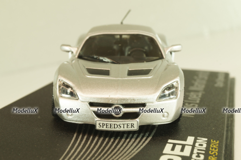 Opel Speedster, N.Loeb/M.Smith 2000, silver, OPCD131, Opel Collection Designer #131 1:43