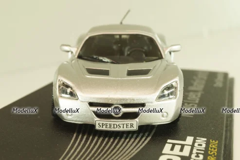 Opel Speedster, N.Loeb/M.Smith 2000, silver, OPCD131, Opel Collection Designer #131 1:43 с журналом, запечатанный!