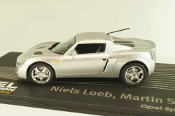 Opel Speedster, N.Loeb/M.Smith 2000, silver, OPCD131, Opel Collection Designer #131 1:43 с журналом, запечатанный!