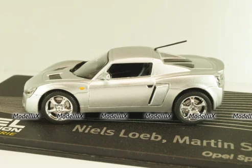 Opel Speedster, N.Loeb/M.Smith 2000, silver, OPCD131, Opel Collection Designer #131 1:43 с журналом, запечатанный!
