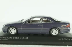 Mercedes CL 500 Coupe (C215) 1999, blue metallic, 430038025, Minichamps 1:43 