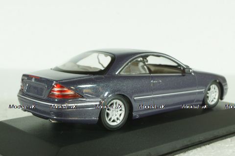 Mercedes CL 500 Coupe (C215) 1999, blue metallic, 430038025, Minichamps 1:43 