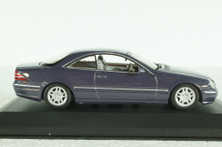 Mercedes CL 500 Coupe (C215) 1999, blue metallic, 430038025, Minichamps 1:43 
