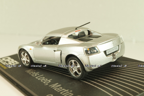 Opel Speedster, N.Loeb/M.Smith 2000, silver, OPCD131, Opel Collection Designer #131 1:43