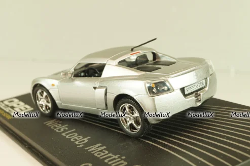 Opel Speedster, N.Loeb/M.Smith 2000, silver, OPCD131, Opel Collection Designer #131 1:43 с журналом, запечатанный!