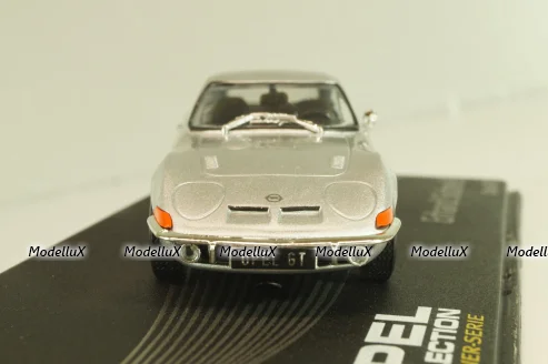 Opel GT, Erhard Schnell 1968, silver, OPCD121, Opel Collection Designer #121 1:43