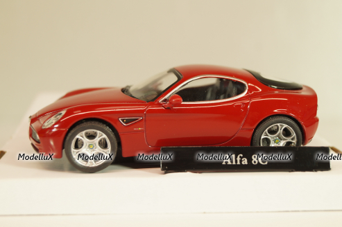 Alfa Romeo 8C Competizione 2007, red, Cararama 1:43