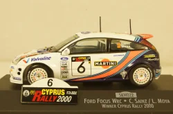 Ford Focus WRC Winner Rallye Ciprus 2000 Sainz/Moya St.Nr.6, SKW00022, Skid 1:43