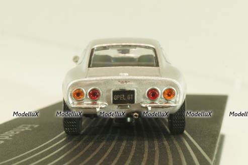 Opel GT, Erhard Schnell 1968, silver, OPCD121, Opel Collection Designer #121 1:43