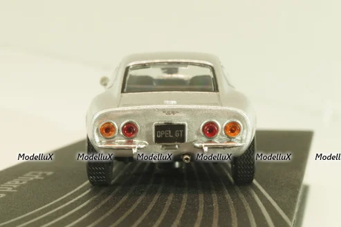 Opel GT, Erhard Schnell 1968, silver, OPCD121, Opel Collection Designer #121 1:43