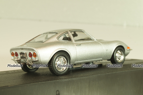 Opel GT, Erhard Schnell 1968, silver, OPCD121, Opel Collection Designer #121 1:43