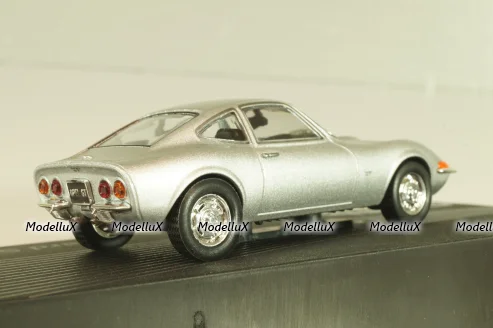 Opel GT, Erhard Schnell 1968, silver, OPCD121, Opel Collection Designer #121 1:43