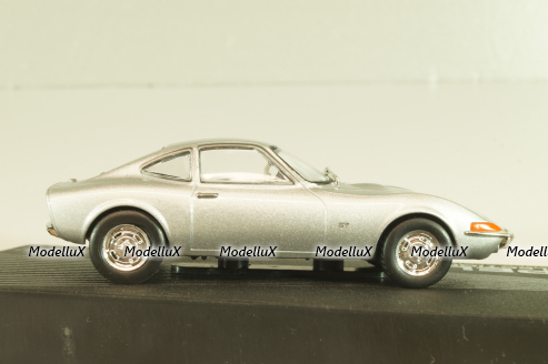 Opel GT, Erhard Schnell 1968, silver, OPCD121, Opel Collection Designer #121 1:43
