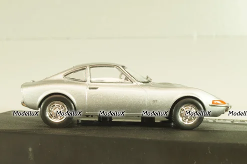 Opel GT, Erhard Schnell 1968, silver, OPCD121, Opel Collection Designer #121 1:43