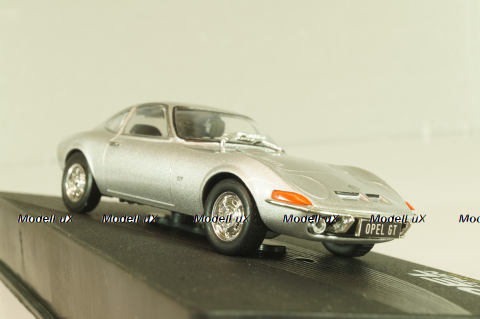 Opel GT, Erhard Schnell 1968, silver, OPCD121, Opel Collection Designer #121 1:43