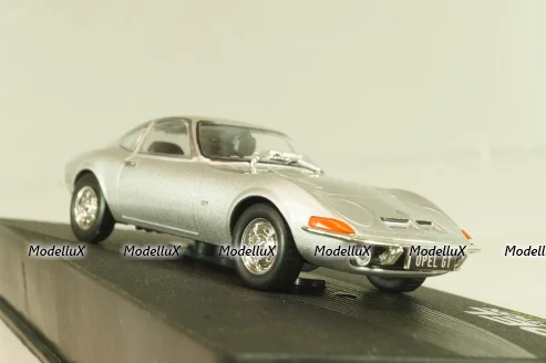 Opel GT, Erhard Schnell 1968, silver, OPCD121, Opel Collection Designer #121 1:43