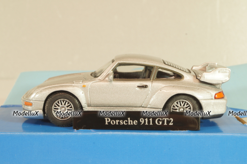 Porsche 911 (993) GT2 1994, silver, Cararama 1:43