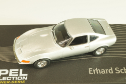 Opel GT, Erhard Schnell 1968, silver, OPCD121, Opel Collection Designer #121 1:43