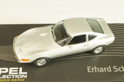 Opel GT, Erhard Schnell 1968, silver, OPCD121, Opel Collection Designer #121 1:43