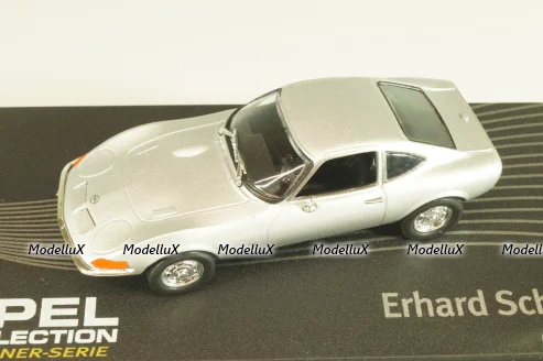 Opel GT, Erhard Schnell 1968, silver, OPCD121, Opel Collection Designer #121 1:43
