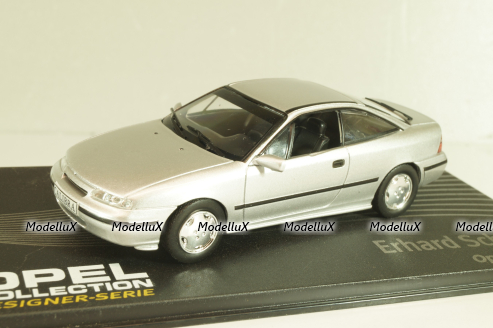 Opel Calibra Erhard Schnell 1989, silver, OPCD136, Opel Collection Designer #136 1:43