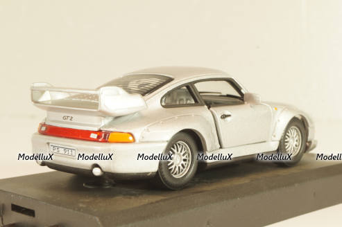 Porsche 911 (993) GT2 1994, silver,Cararama 1:43